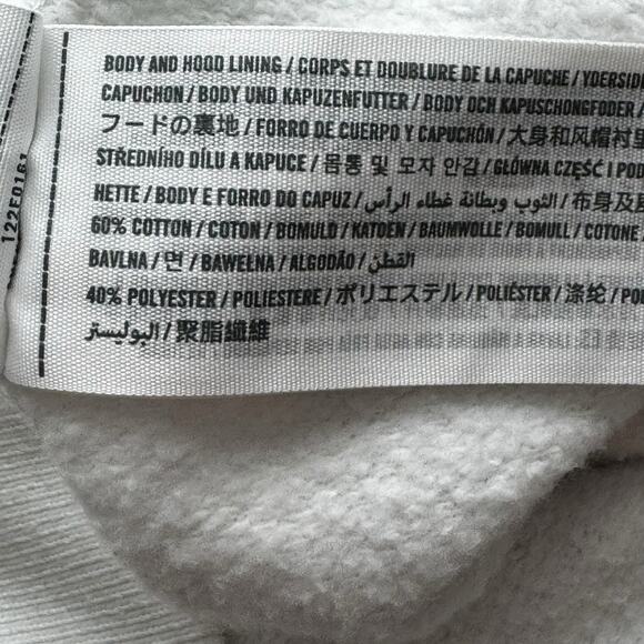 Abercrombie & Fitch Rainbow Hoodie Mens Size LARGE White Pride Sweatshirt Lounge - Picture 6 of 7